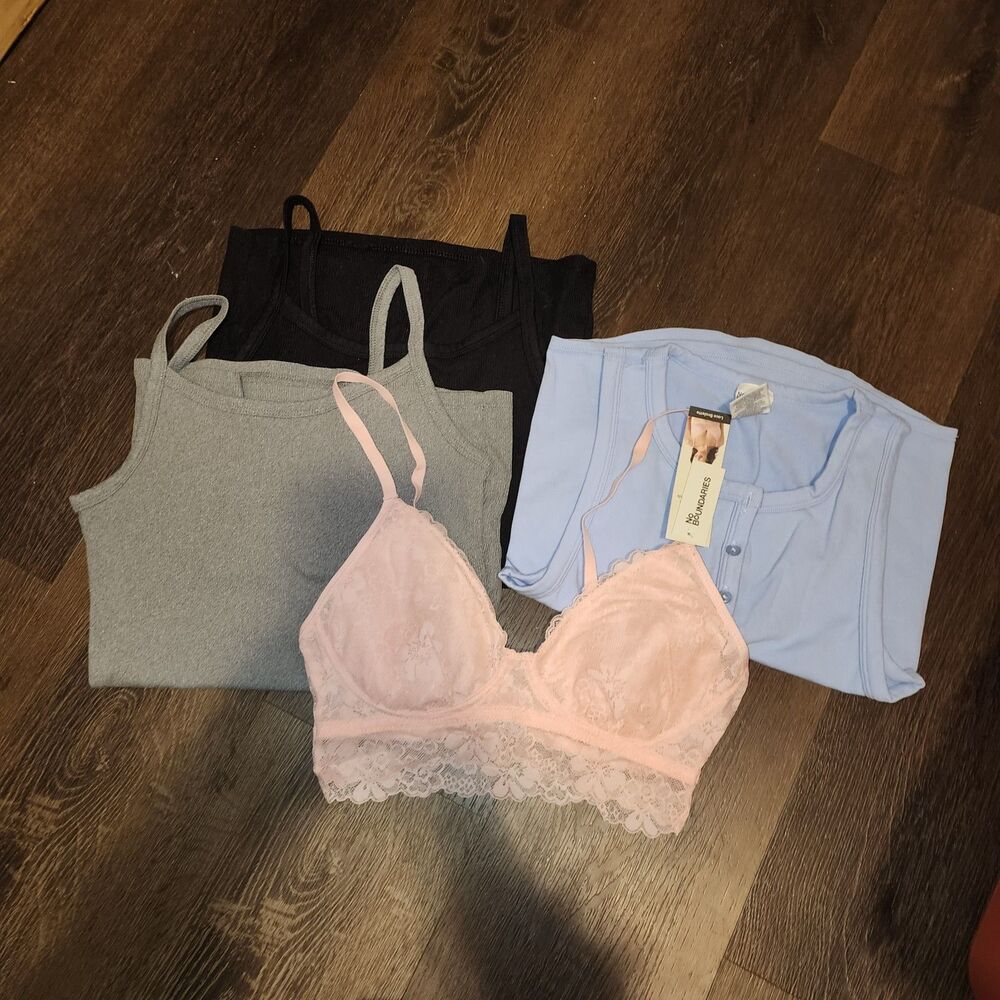 No Boundaries Bundle - 3 tanks, 1 bralette | Small